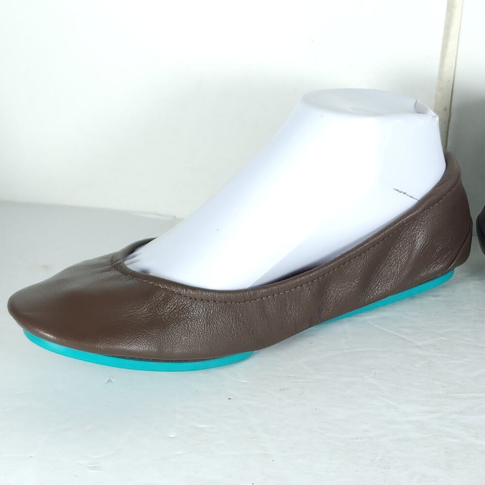Tieks by Gavrieli Women’s US8 Chocolate Brown Leather Slipon Flat Ballet Shoes - Picture 8 of 14